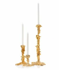 Pols Potten Large Gold Drip Candle Holder L Gold 7 Pols Potten Large Gold Drip Candle Holder L Gold